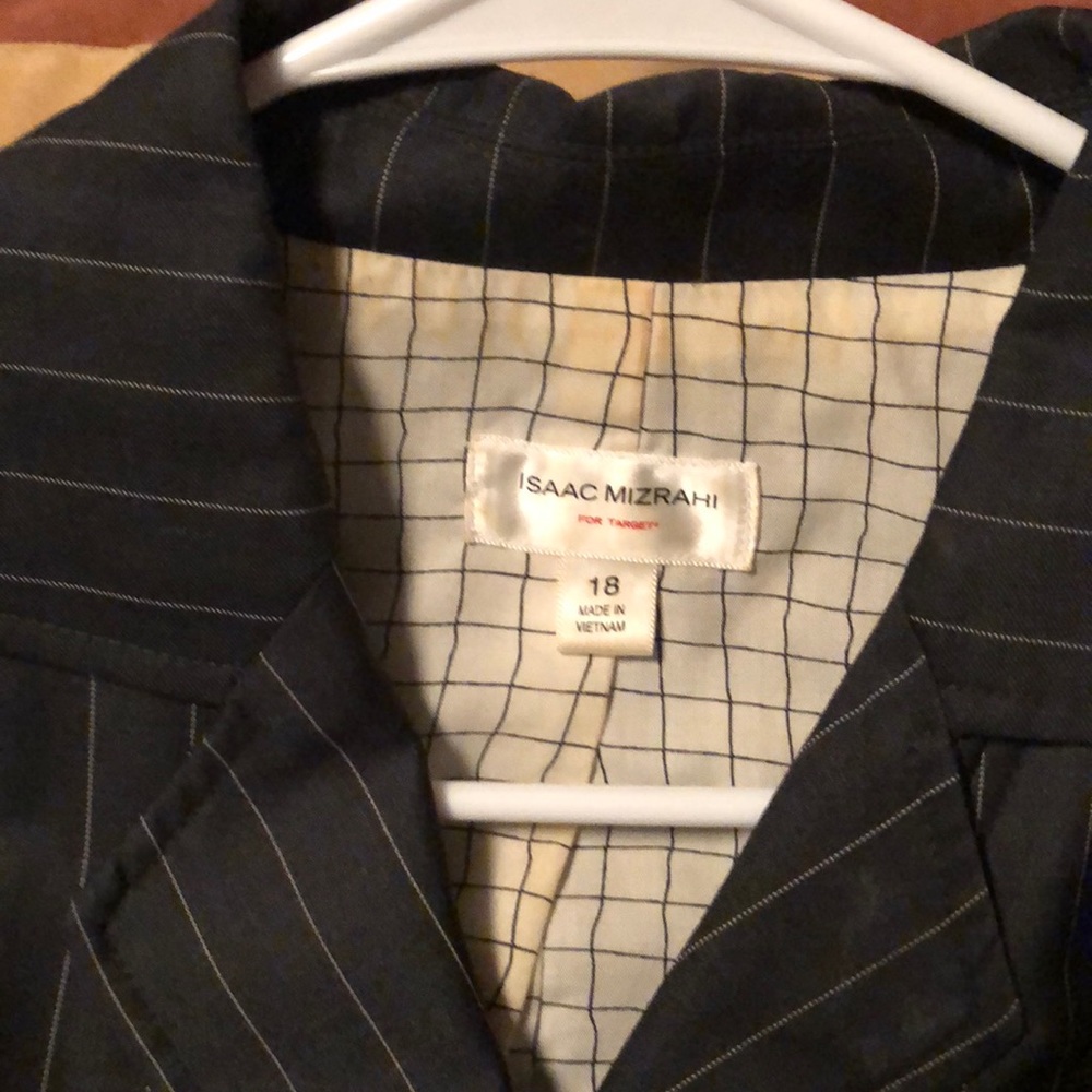 Pinstriped suit